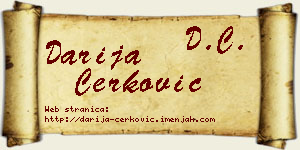 Darija Čerković vizit kartica